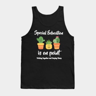 Special Education SPED Teacher Cactus T Tank Top